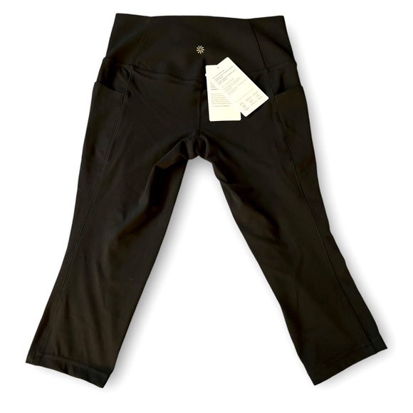 Athleta Salutation Stash High Rise Capri Black, Med, NWT* With Pockets *Petite* - Picture 6 of 10